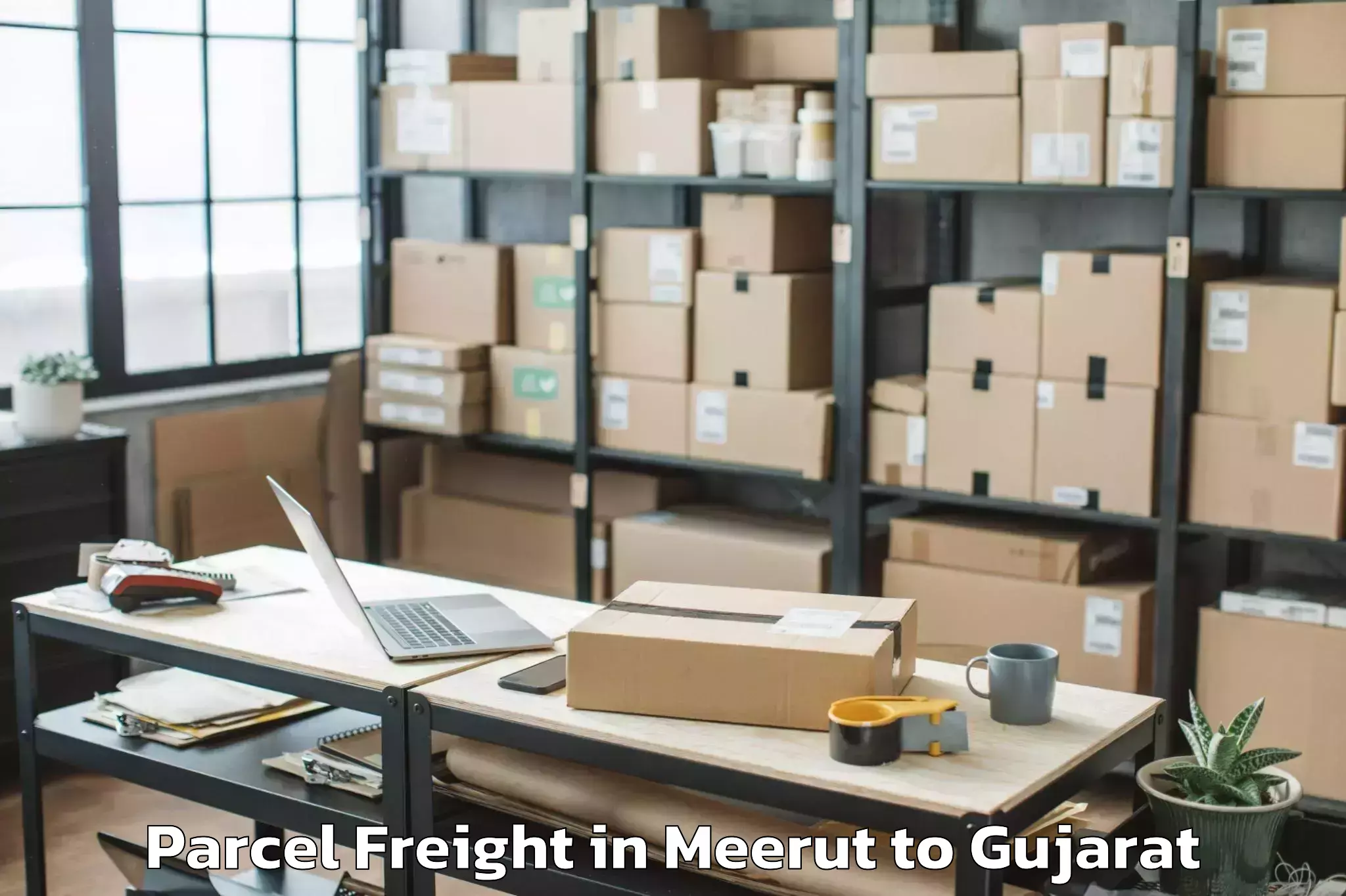 Leading Meerut to Surendranagar Parcel Freight Provider